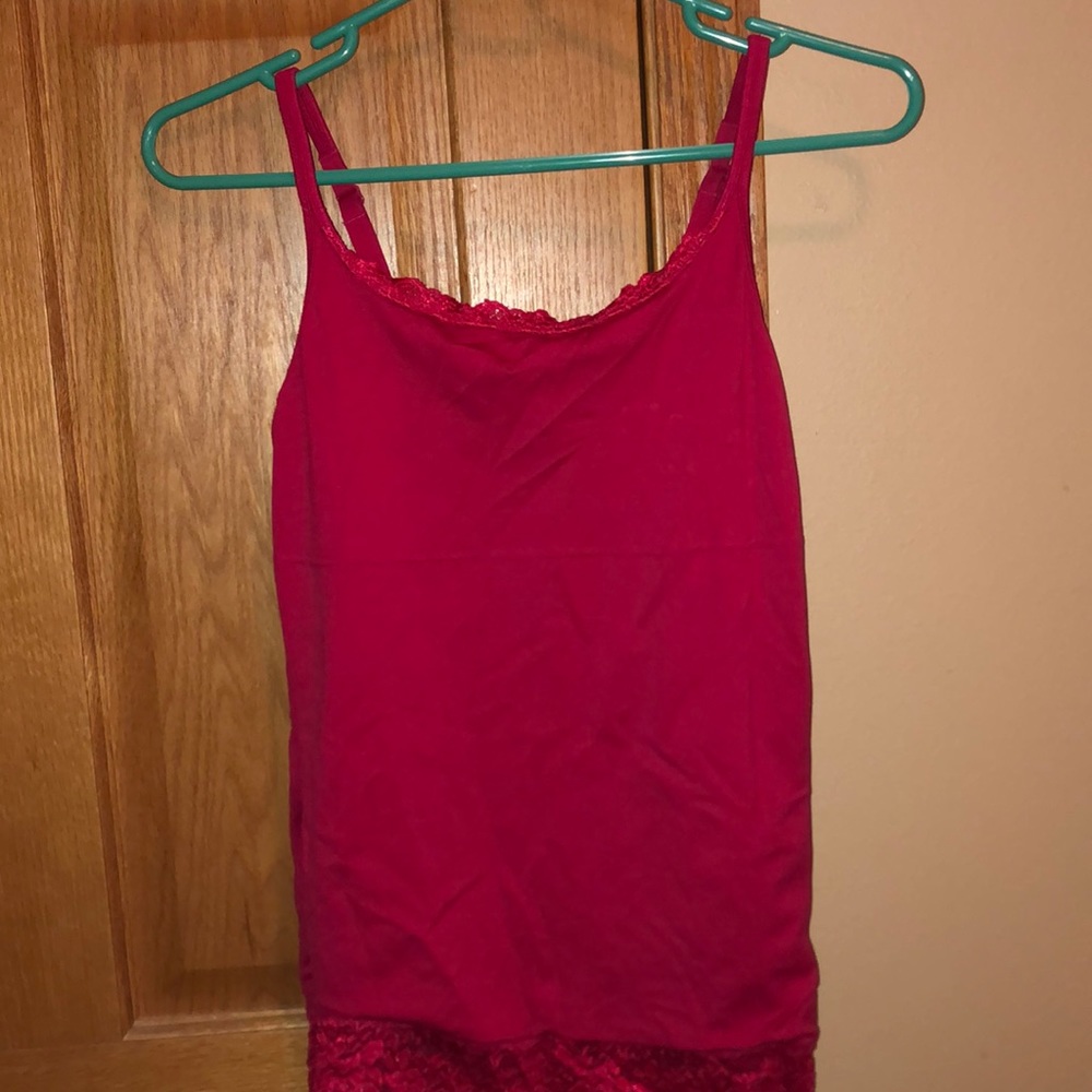 Red tank top